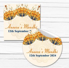 Mehndi Stickers Favour Labels