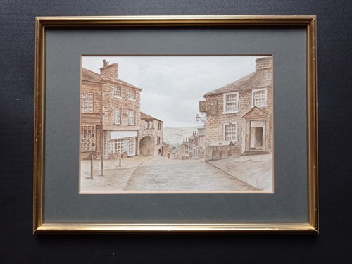Old original watercolour - old,