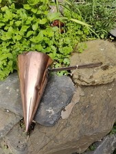 Antique heavy 2 Pint Copper and wrought iron Ale Muller Jug Measure C.1850