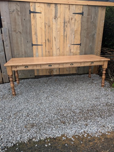 Pine farmhouse table - pine, 4
