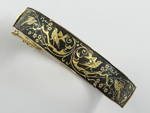 Vintage gold plated damascene - gold,