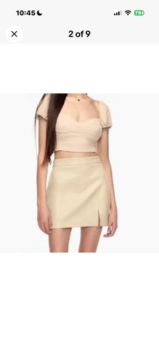 Faux leather vanilla beige - vanilla,