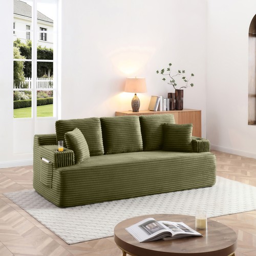 Boneless sofa couch with - 86.2''boneless,