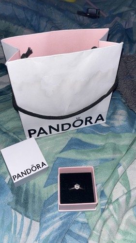 Pandora silver solitaire - silver, band