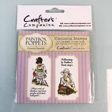 Crafters Companion Paintbox Poppets Exclusive Rubber Stamps - Christine Haworth