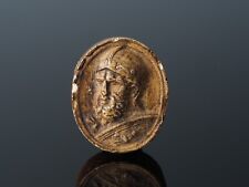 Antique Victorian grand tour plaster cameo mould, loose mold of Roman Soldier