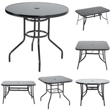 Glass Top Dining Table Bistro