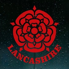Lancashire County Text Red