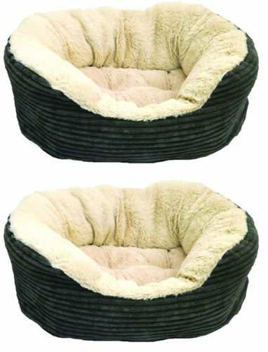 Dog bed small round plush - round,