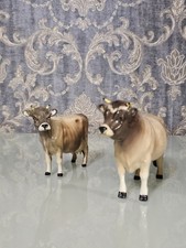 Beswick Jersey Cow 'Ch Newton Tinkle' And Bull 'Ch Dunsley Coy Boy' Figurines