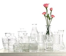 Glass Bud Vase Set 11, Small