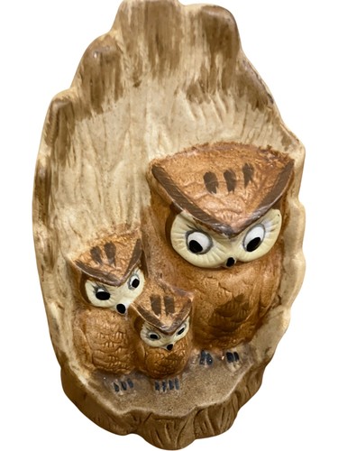 Ceramic owl family - owl, ornament