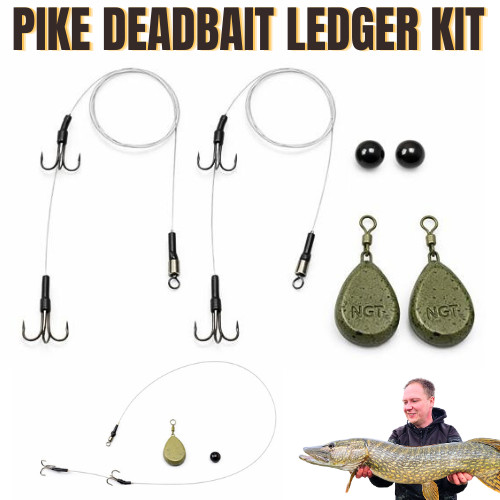 Pike ledger deadbait set - set,