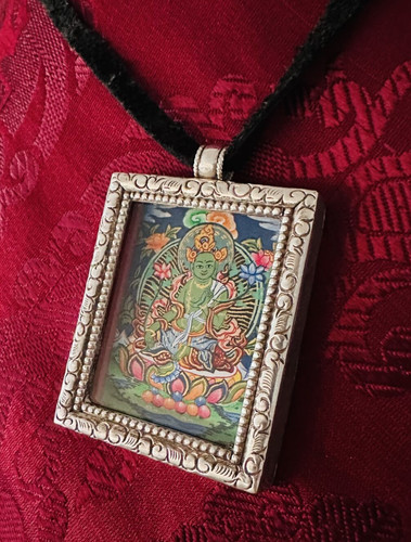 Tibetan ghau gau amulet - -,