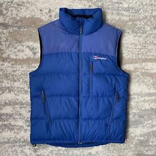 Berghaus Men’s Down Puffer Gilet Small Blue Vest Body Warmer Insulated Outdoors
