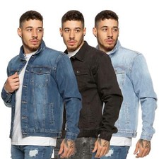 Enzo Mens Denim Jacket Regular