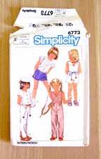 Simplicity 6773 Child SHORTS