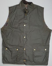 Barbour Westmorland Waxed Gilet Wax Jacket Olive Green Size 3XL Shooting Country