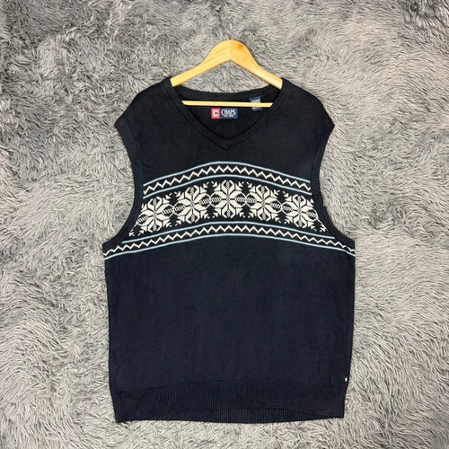 Chaps navy fair - isle, knit