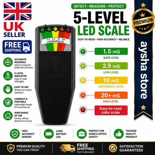Led emf meter magnetic - led,