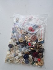 Large Mixed Bundle Of Vintage Buttons - Collection Of Buttons Mixed Styles