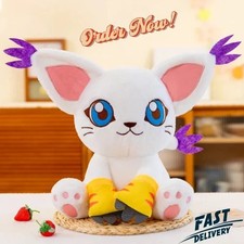 Large Digimon Adventure tri Lifesize Gatomon Plush Doll Toy Tailmon Pillow Hug
