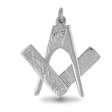 925 Silver masonic scissor
