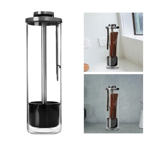 Glass straw dispenser - glass,