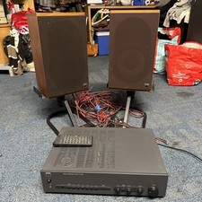 NAD C320 Stereo Integrated Amplifier -  with speakers, stand and remote.