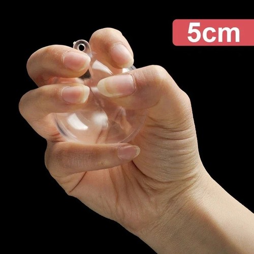 Clear plastic balls christmas - clear,