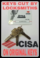 6 X GENUINE CISA ASTRAL KEY