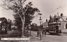 NEWCASTLE UPON TYNE. FENHAM. TRAM TERMINUS # 85 IN OSWALD SERIES