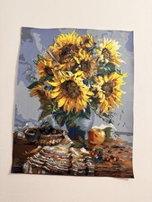 Sun Flower Bucket Oil On
