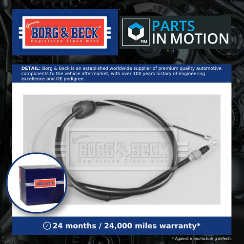Handbrake cable rear left - handbrake,