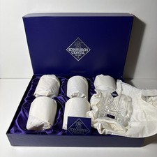 Edinburgh Crystal Whisky Glass Tumblers X 6 Exclusive Range Made in France Boxed