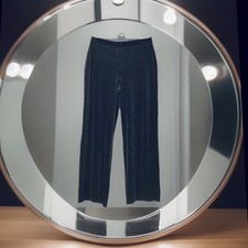 NEW Black Velvet 10 Occasion Dresspants Flare Wide Leg Trousers L30” Nutmeg