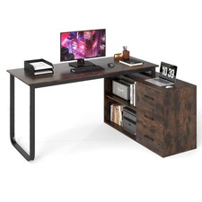 COSTWAY L Shaped Computer Desk