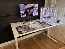 IKEA MITTZON White Desk 140x80cm - NOT ELECTRIC