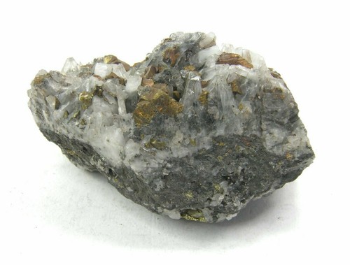 Antique quartz pyrite mineral - antique,