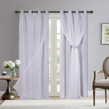 Blackout Curtains Set Double