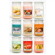18oz Large Scented Candles In Glass Jar Fragrance Aromatic Long Time Burn
