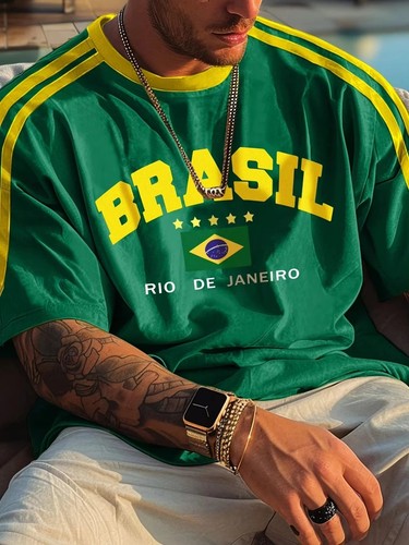Brazil flag men - brazil, t-shirt