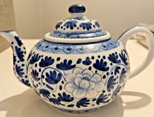 Small blue and - blue, white