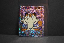 Series 1 Topps Merlin Pokemon Sticker 1999 Meowth Foil #S11 Near Mint / Mint