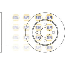 2x Brake Discs Solid For