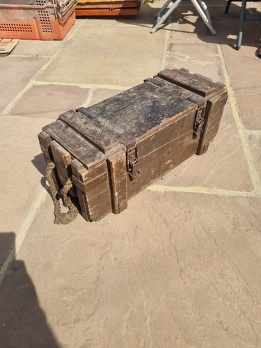 Wooden ammo box - wooden,