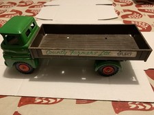 Vintage Green Triang Big Diecast Austin Lorry Dump Truck , Country Farmers Logo