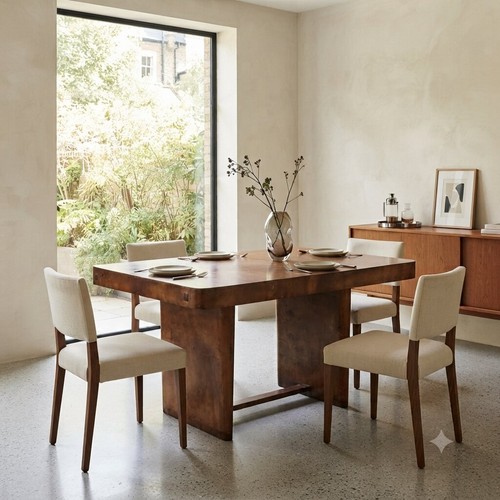 Vintage table burl veneer - vintage,