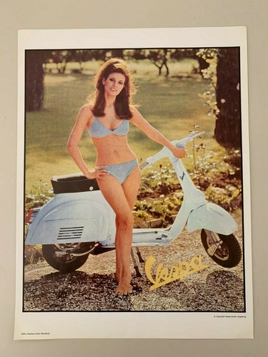 Vespa 1967 vintage pinup - vespa,