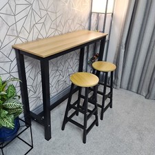 Breakfast bar table - table, stools